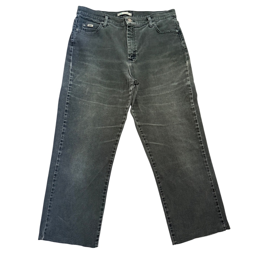 Lee Mens Relaxed Straight Leg Jeans Faded Black 34x28 3051802 Vintage Style